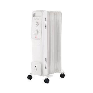 Daewoo Radiateur bain d'huile DOH-497M 1500 W Blanc Daewoo