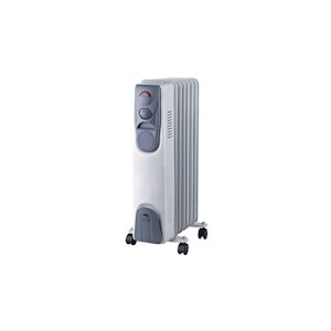 NIKLAS radiateur bain d'huile 1500w 230v 3 puissances de chauffe thermostat corps metal verni