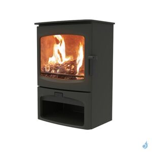 Poêle à bois double combustion bûcher et grille de cuisson 15 kW – M-102 -  FM Calefaccion