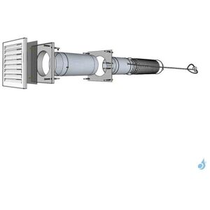 Kit arrivee d'air frais directe Obturable KEMP Ø125 a Ø160 pour cheminee