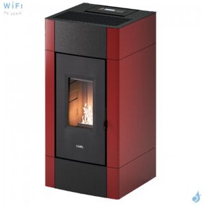 Poele a granules etanche CADEL Cristal 9 Puissance 8.5kW WiFi Sortie Fumee Posterieure