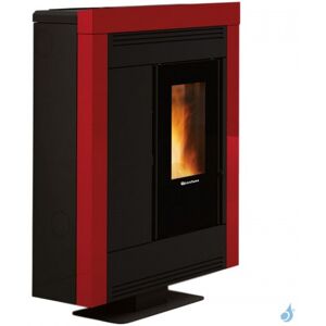 La Nordica Extraflame Poele a granules canalisable Extraflame Souvenir Steel Evo Puissance 10.2kW Sortie Fumee Post/Sup/Lat.D