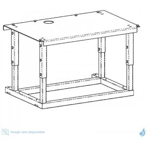 Chevalet reglable pour foyer a granules Edilkamin Pellkamin 12 Evo/Pellkamin2 12