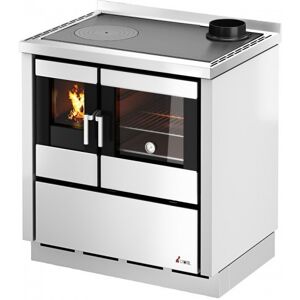 Cuisinière à bois CADEL Kook 80 avec Ventilation et Éclairage Puissance 7.5kW Sortie Fumée Postérieure ou Supérieure - Publicité