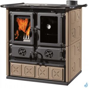 La Nordica Extraflame Cuisiniere a bois La Nordica Rosetta BII Maiolica Puissance 7.2kW Sortie Fumee Superieure Droite