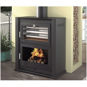 FM Calefaccion Poele a bois double combustion avec four en acier ? 11 kW