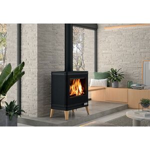 Invicta Poele a bois en fonte double combustion Kazan Zen ? 9 kW