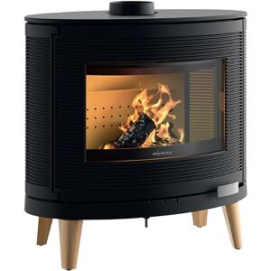 Invicta Poêle à bois en fonte double combustion Kaori Zen – 9 kW - Publicité