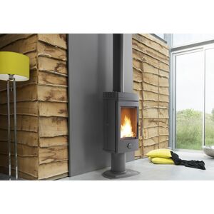 Invicta Poêle à bois en fonte double combustion Mairy – 10 kW - Publicité