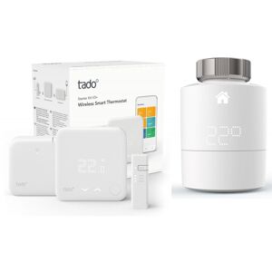 Tado Kit de d�marrage V3+ - Thermostat Intelligent sans fil + 1x T�te thermostatique