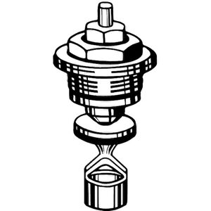 Heimeier Thermostat Heimeier partie supérieure 0037-02.300 avec tube plongeur, série jusqu'en mai 1981