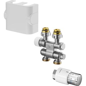 Oventrop connexion 1184135 pivotant, blanc, pour Multiblock TFU / Uni SH