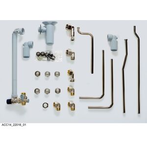 Vaillant jeu de tuyauterie en saillie Vaillant Vih r 0020183760 150 l, 10 bar, pour Chauffe-eau électronique mural à accumulation