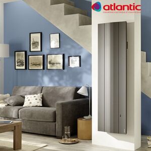 Radiateur Électrique Atlantic Galapagos 1800w Gris Pilotage Intelligent Connecté Vertical - 501852 - Publicité