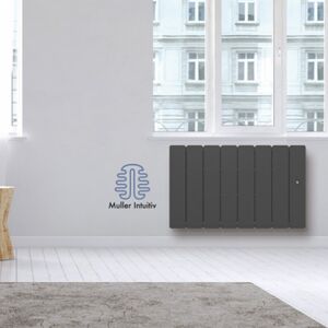 Noirot Radiateur Fonte Noirot Beladoo 1500w Bas Gris Anthracite Connecté Nen1705sehs