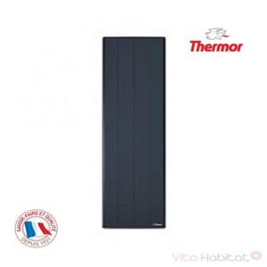 THERMOR Radiateur Électrique À Fluide Thermor Bilbao 3 Gris Ardoise 1500w Vertical 494504