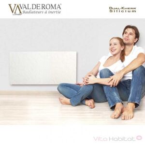 Valderoma Radiateur À Inertie Wifi Ardoise Blanche 2000w Horizontal - Valderoma Ab2000w