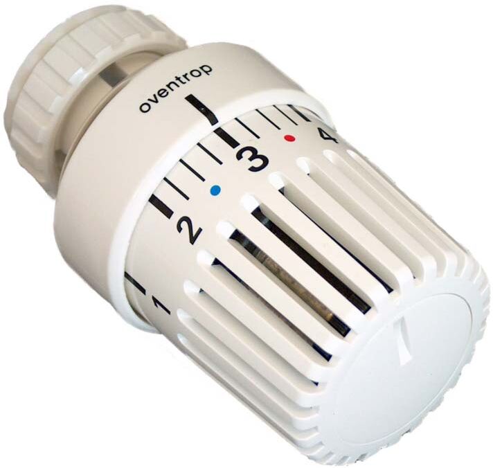 Oventrop thermostatique Oventrop Uni LD 1011475 blanc, connecteur à pince avec écrou-raccord