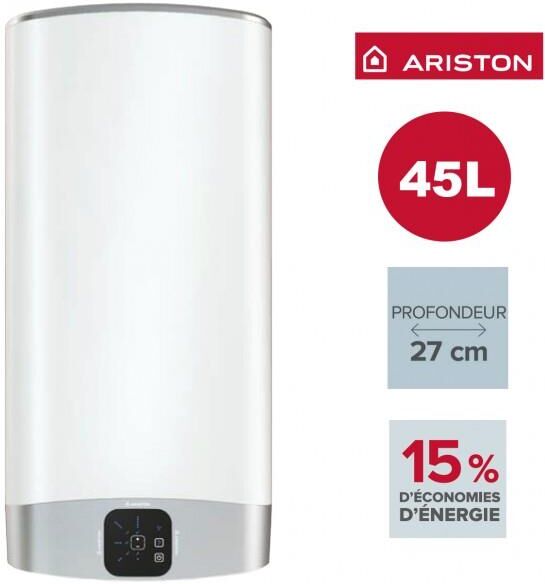 Chauffe-Eau Ariston Velis Evo 45l - Vertical/horizontal Electrique 3623376