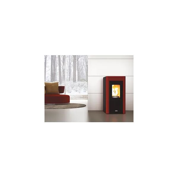 cola grace la1310aw 14 kw stufa a pellet con vetro bianco incluso l90d0r0y codice prod: la1310aw + l90d0r0y