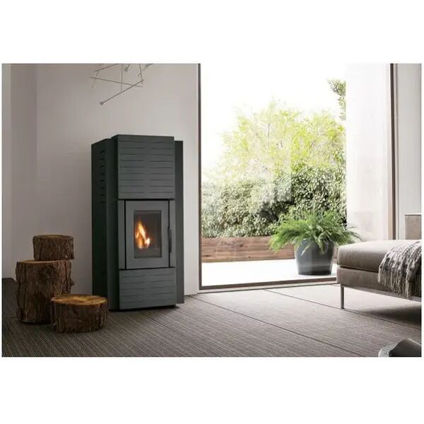 stufa a pellet palazzetti ecofire olga idro 20 kw con acqua calda sanitaria