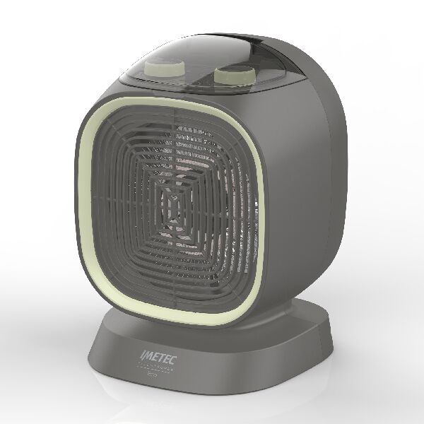 imetec 4030  silent power eco interno verde, grigio 2100 w riscaldatore ambiente elettrico con ventilatore