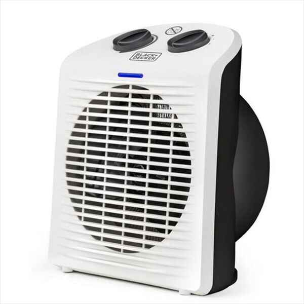 black & decker termoventilatore bxsh2000e-bianco