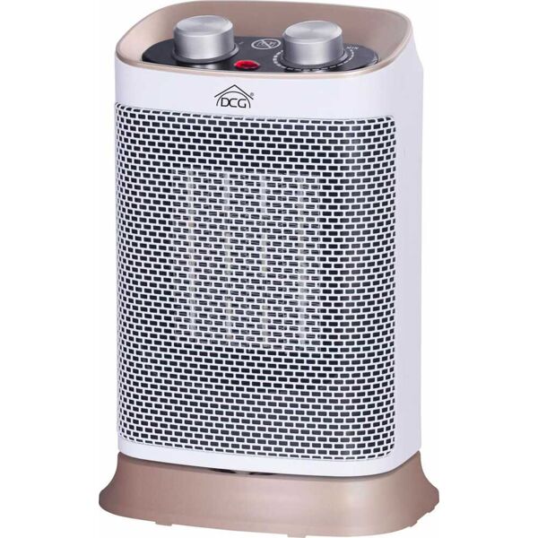 dcg ptc0589 termoventilatore ceramico stufa elettrica caldobagno potenza 1500 watt oscillante con timer - ptc0589