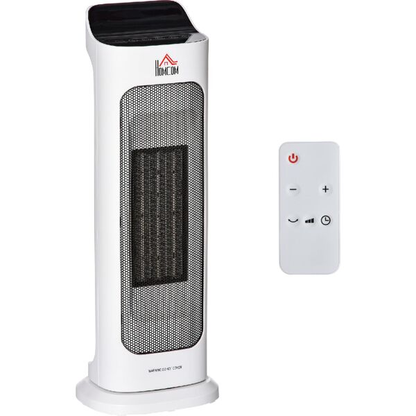 dechome 830dh47 stufetta elettrica oscillante con telecomando temperatura regolabile e timer bianco - 830dh47