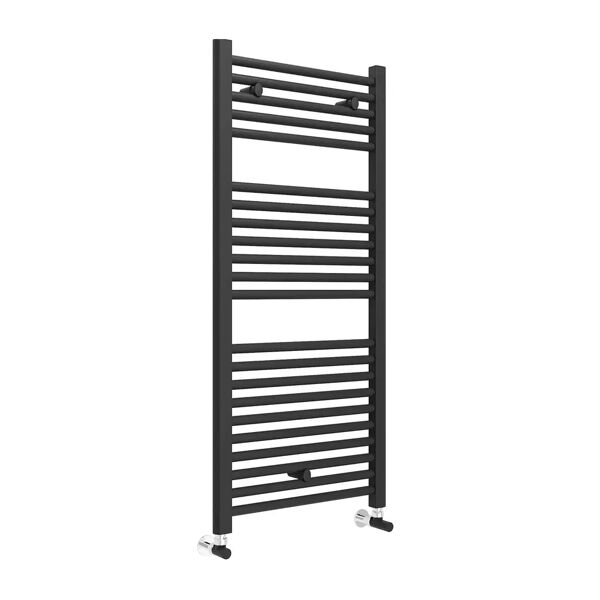 lazzarini termoarredo sanremo 1110x500 mm (hxl) interasse 450 mm 512 w dritto nero matt