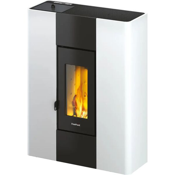 free_point stufa a pellet ad aria freepoint roxy 7 kw bianca