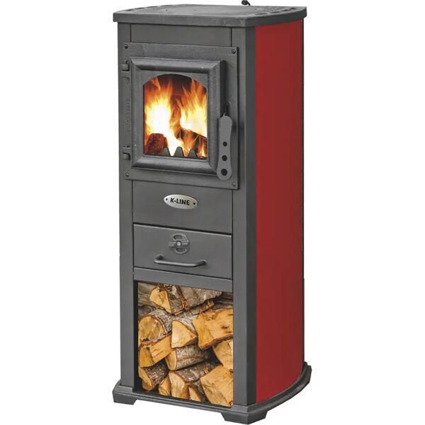 tecnomat stufa a legna fraschetti karma 6,6 kw bordeaux