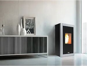 Cola Urban La11u00w 6 Kw Stufa A Pellet Con Vetro Bordeaux Incluso L90d030y Codice Prod: La11u00w+l90d030y