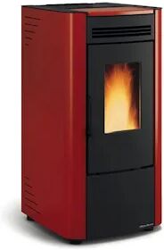 Extraflame Ketty Evo Stufa A Pellet Ventilata 2,5-6,5 Kw Bordeaux Codice Prod: 001280212