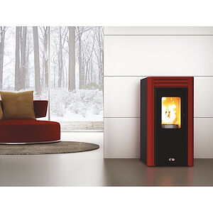 Cola Grace La1310aw 14 Kw Stufa A Pellet Con Vetro Incluso Nero L90d090y Codice Prod: La1310aw + L90d090y