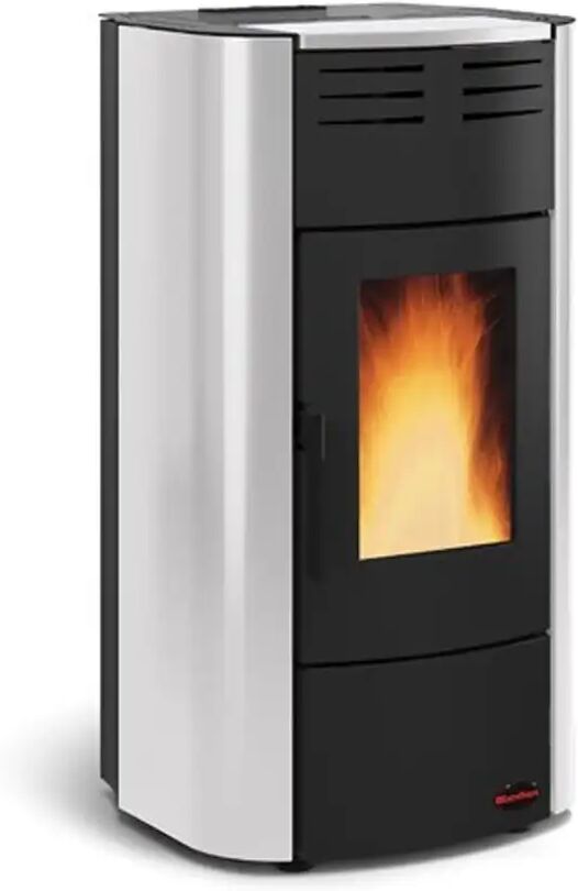 La Nordica Stufa A Pellet  Extraflame Raffaella Idro 2.0 19 Kw Argento