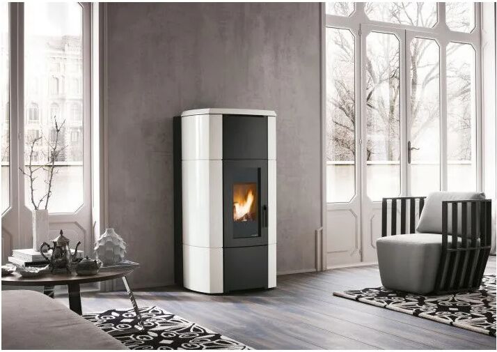 Stufa A Pellet Palazzetti Ecofire Ermione Idro 20 Kw Con Acqua Calda Sanitaria (805713520 + 894434870)