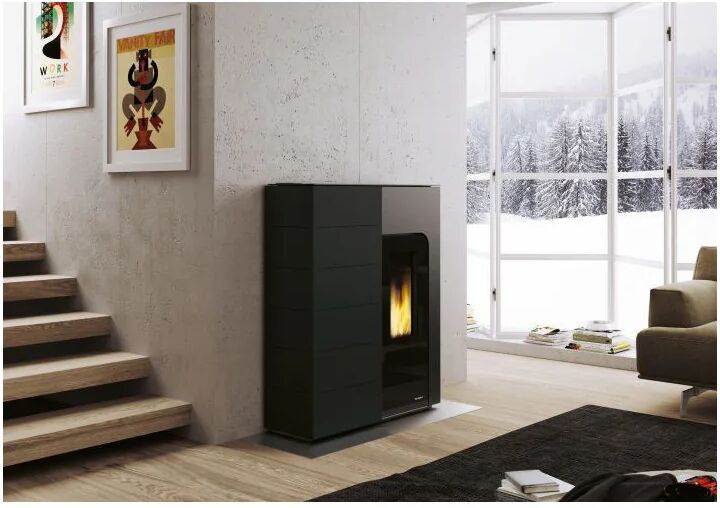 Stufa A Pellet Salvaspazio Palazzetti Ecofire Ginger 12 Kw Canalizzata Installabile A Filo Muro (805801281)