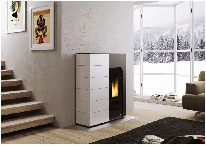 Stufa A Pellet Salvaspazio Palazzetti Ecofire Ginger Idro 15 Kw (805712650)