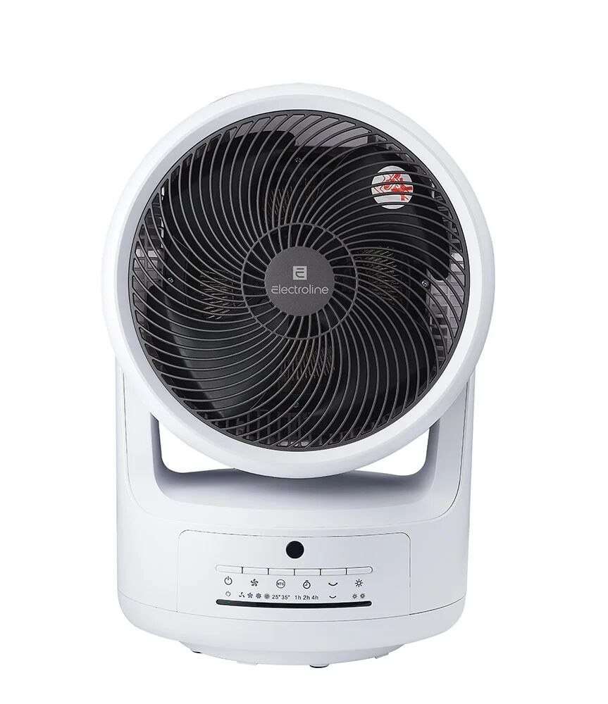 Electroline AC1031AG1L stufetta elettrica Interno Bianco 1500 W Riscaldatore ambiente elettrico con ventilatore