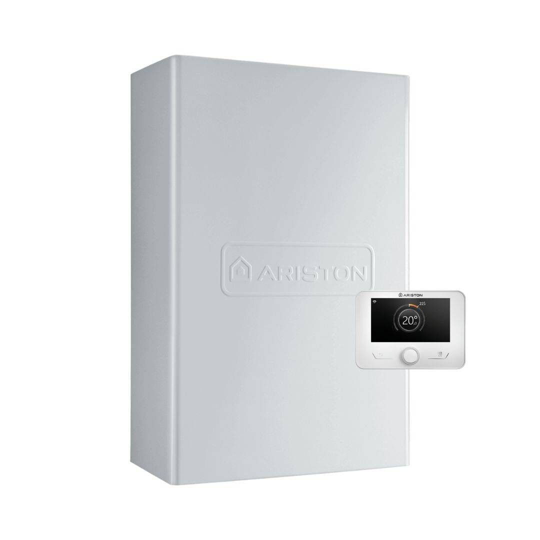 Ariston Caldaia a Condensazione per Esterno Genus One Net Ext 25 Metano/Gpl Wi-Fi Completa Di Kit Fumi Classe A+ 25 Kw