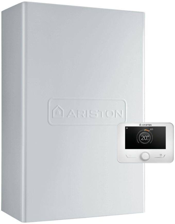 Ariston Caldaia a Condensazione per Esterno Cares Premium Ext 25 / 30 EU Metano/Gpl Completa Di Kit Scarico Fumi 30 Kw