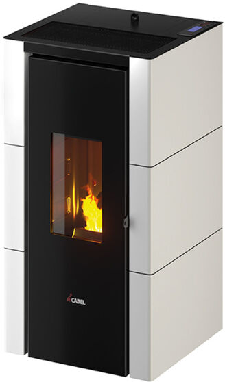 Stufa A Pellet Cadel Cristal 7 Kw Bianca Ad Aria Con Wifi (7020528)