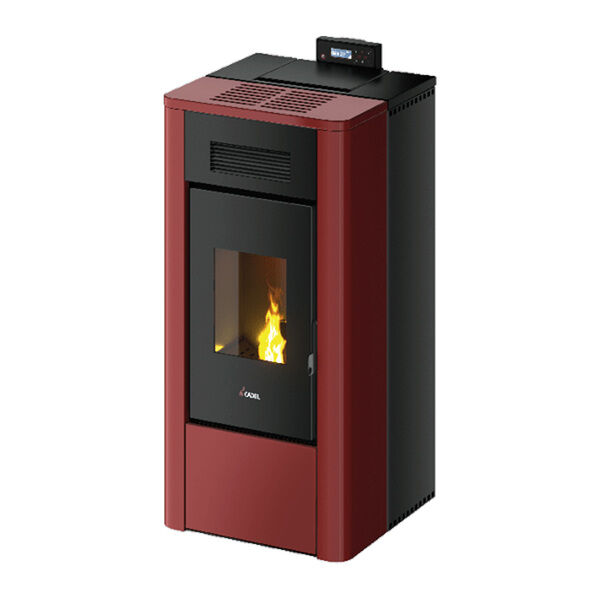 Stufa A Pellet Idro River 23 H2o Cadel Rossa 22,8 Kw Acqua + Kit Acs + Wifi (KIT_7021064_6921002)