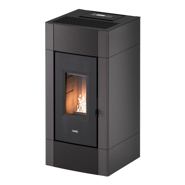 Stufa A Pellet Cadel Cristal 9 Antracite 8,5 Kw Ad Aria Con Wifi (7022049)