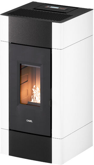 Stufa A Pellet Cadel Cristal 9 Bianca 8,5 Kw Ad Aria Con Wifi (7022047)