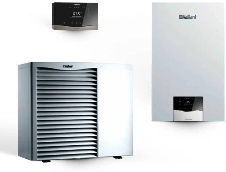 Vaillant Sistema Ibrido 5.4 Caldaia Combinata A Condensazione 35 Kw E Pompa Di Calore 8 Kw