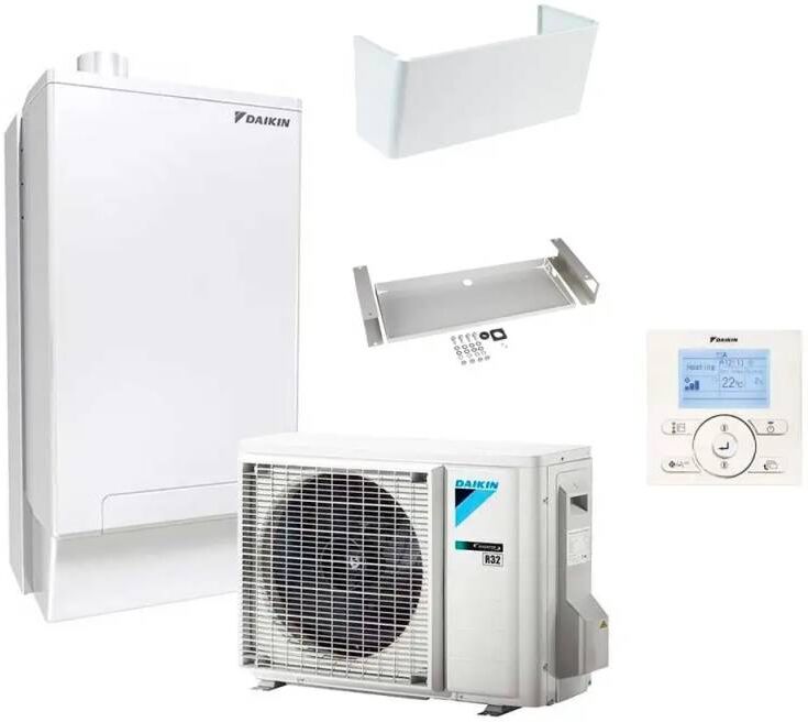 Daikin Sistema Ibrido Altherma R Hybrid System Kit Per Riscaldamento Raffrescamento E Produzione Di Acs Da 8 Kw Con Accessori