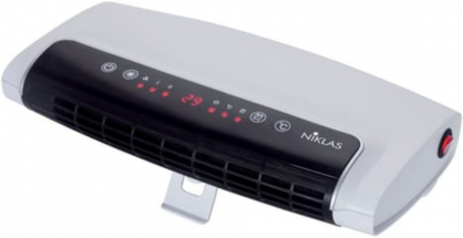 niklas Split Urban Termoventilatore Stufa Stufetta Elettrica Da Parete 1200w Con Telecomando Bianco