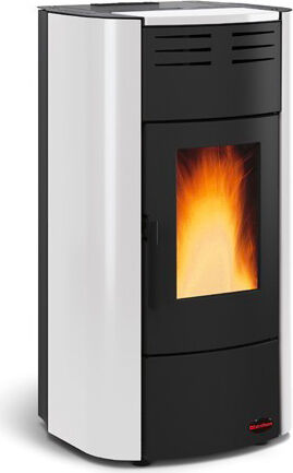 nordica extraflame Raffaella Idro Stufa A Pellet Idro 19 Kw Capacità Serbatoio 35 Kg Termostufa Volume 540 M³ Colore Bianco - Raffella Idro